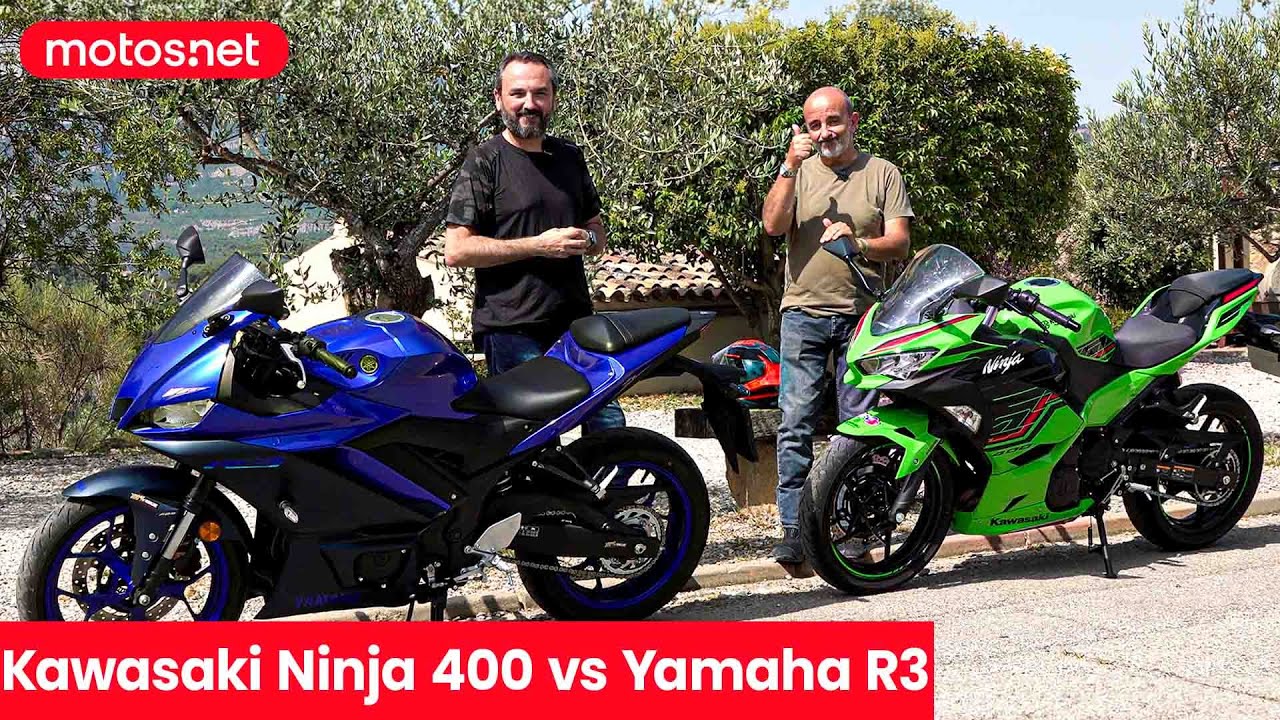 🏍️ Kawasaki Ninja 400 🆚 Yamaha R3 2023 / Comparativa / Carnet A2 / Review 4K / motos.net