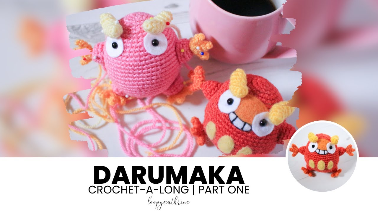 Darumaka Amigurumi Pattern Part One | Head/Body | Pokémon Crochet-along