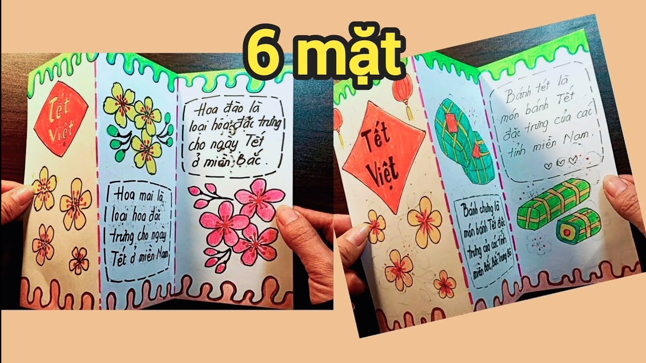 Thiết kế tờ gấp lớp 9 - mĩ thuật lớp 9 bài 8 thiết kế tờ gấp - vẽ tờ gấp tết cổ truyền Việt Nam