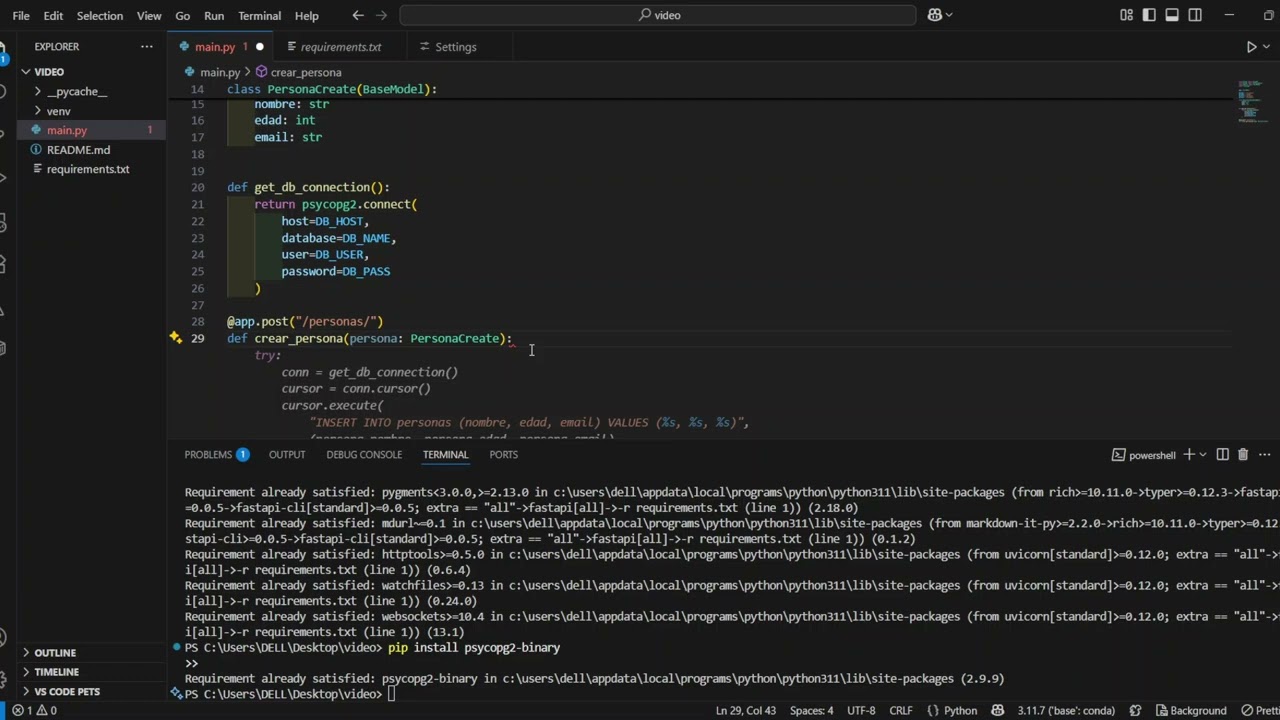 conectar fastapi a una base de datos