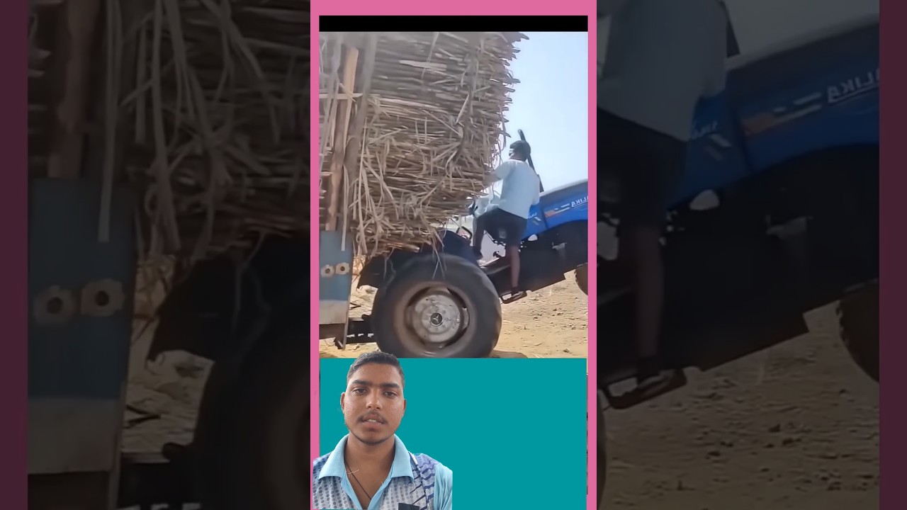 Sonalika Overload tractor ko driver apne dimag se chalata hua 😱🚜🤔 #tractorvideo #sonalika #farming
