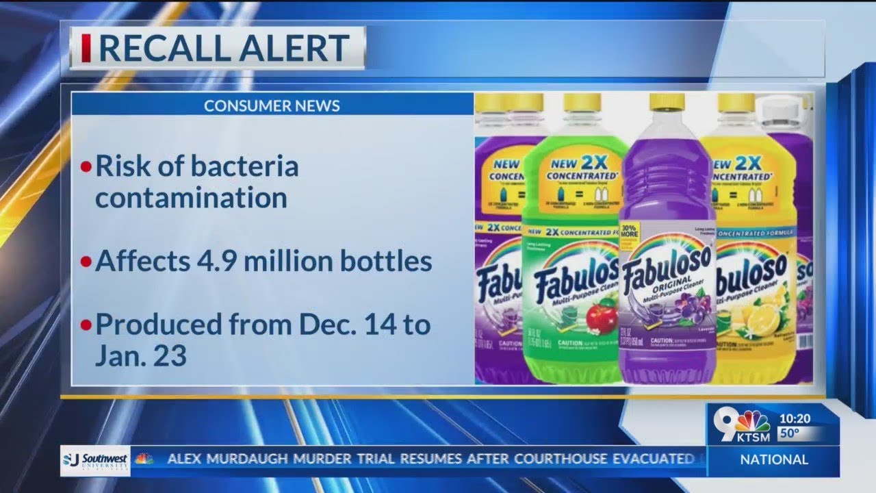 Millions of Fabuloso cleaning products recalled over possible bacterial contamination