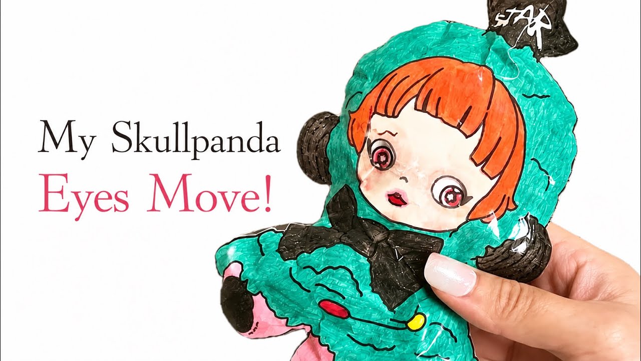 [Tutorial] Skullpanda DIY — Moving Eyes Paper Squishy