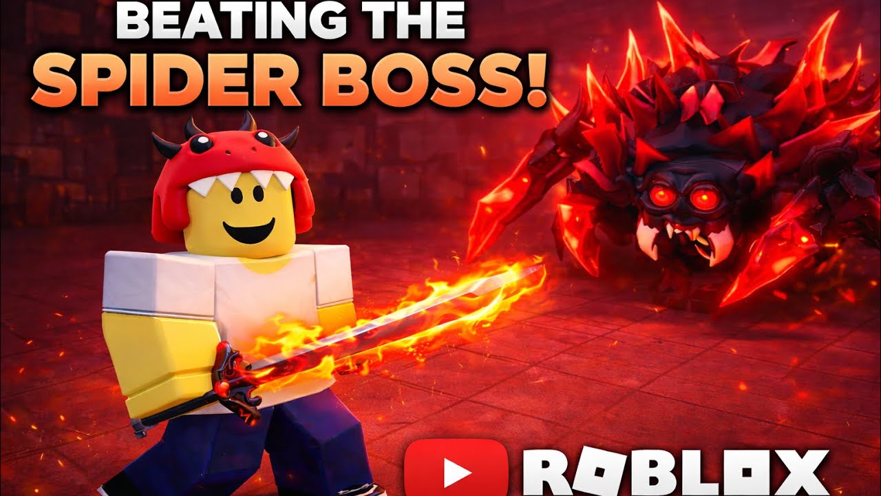 Beating Red Spider Boss (Part 2) | Roblox Dungeon Hunter