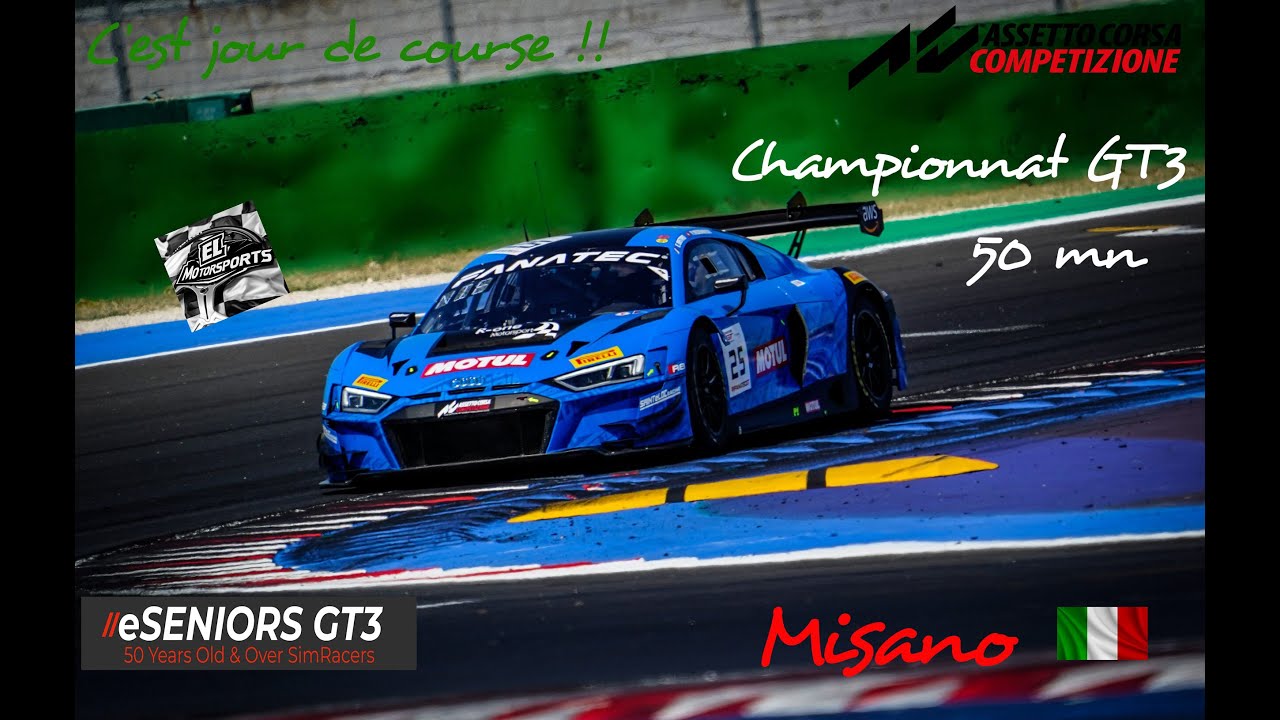 24/01/2026 ACC eSeniors S22 R2 Misano  Championnat GT3 50 mn Porsche 992 GT3R
