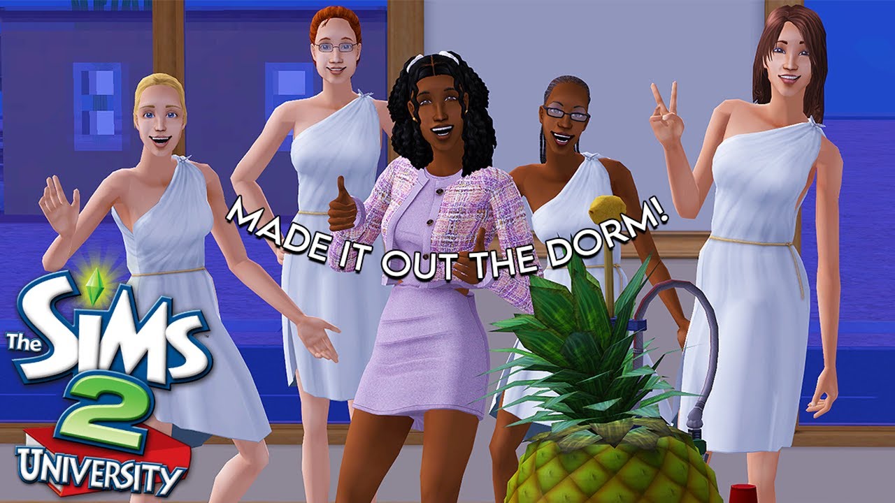 WE JOINED TRI-FRUHM SORORITY 🎉 The Sims 2: University LP [SEASON 2] #6