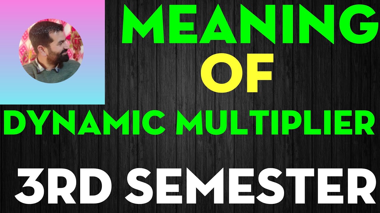 Dynamic multiplier#superb economics point#