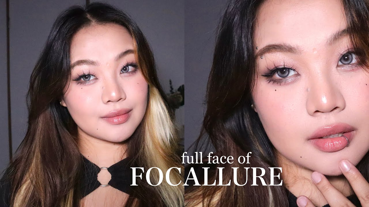 FULL FACE OF FOCALLURE X SANRIO COLLECTION MAKEUP 🖤