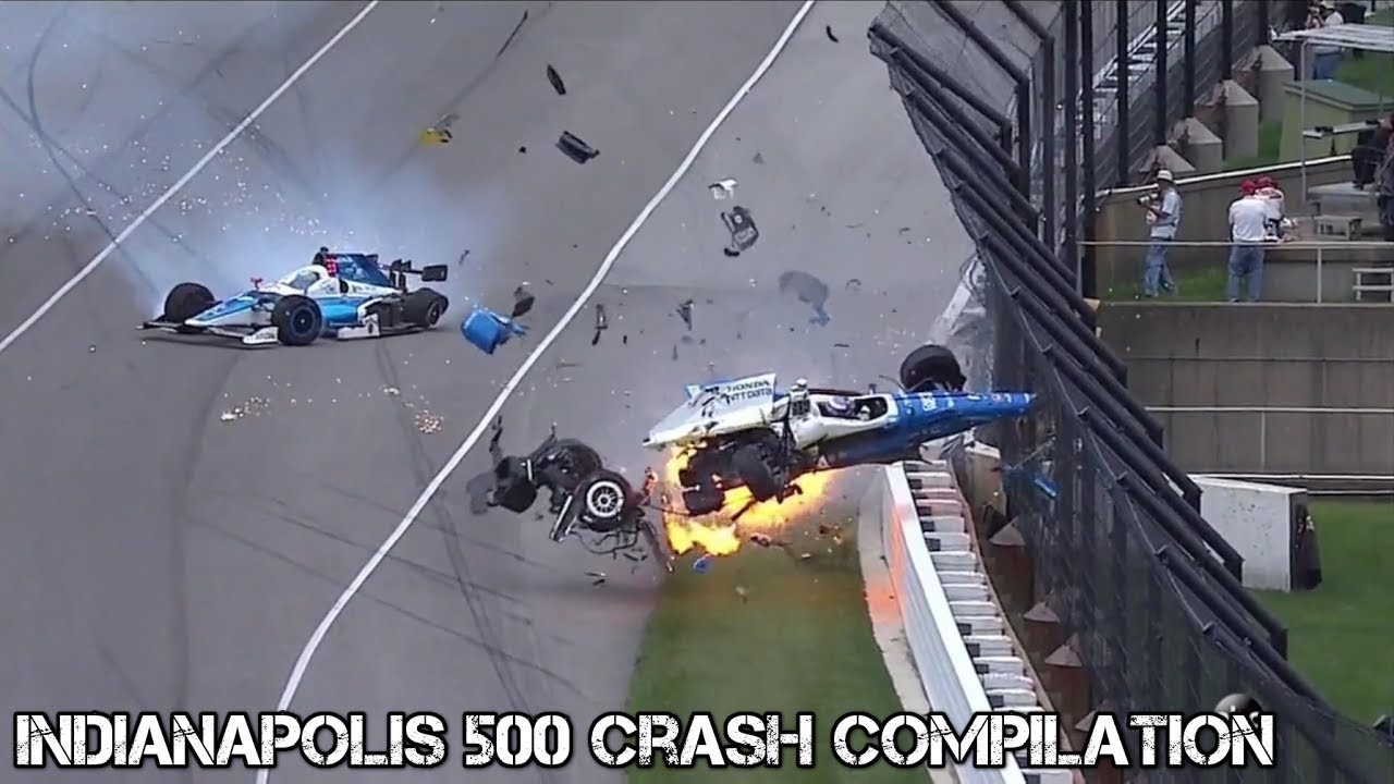 2017 Indianapolis  500 - Crash Compilation