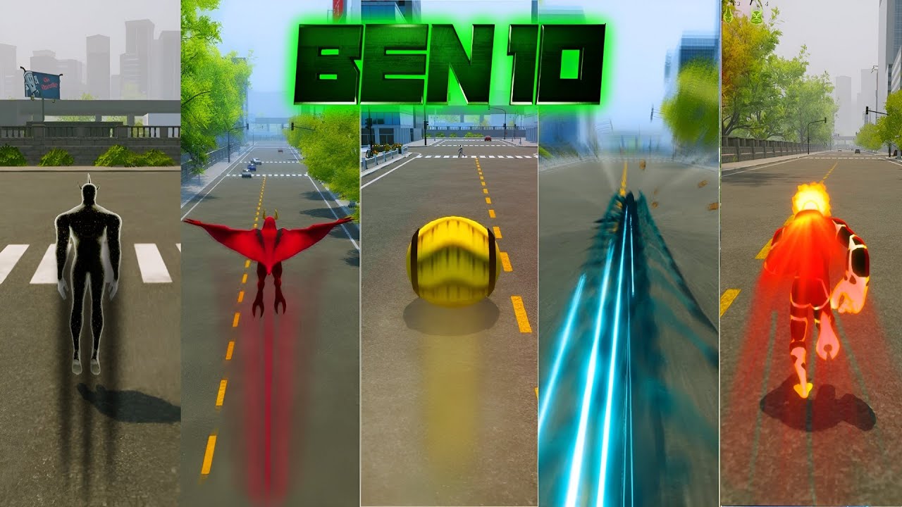 BEN 10 aliens speed test | rj rock
