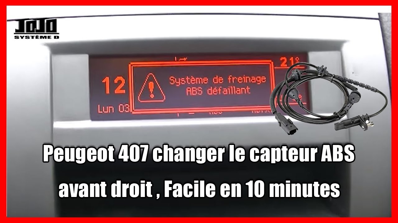 Peugeot 407 / Changer le capteur ABS  / On Bricole #13 / Wish