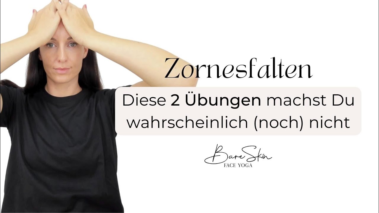 Zornesfalten bekommst Du nicht, weil Du alterst (2 Übungen)