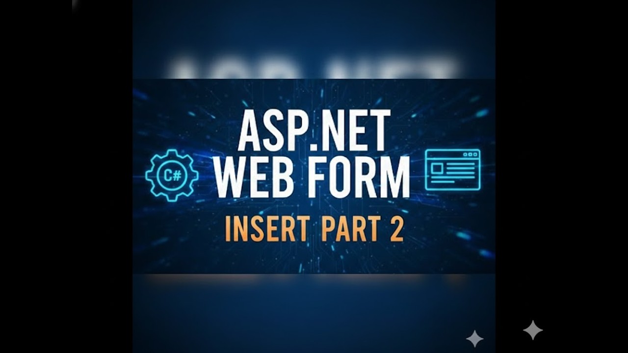 ASP.NET Web Forms CRUD Tutorial in Hindi | Insert Data into SQL Server | Full  Practical Series