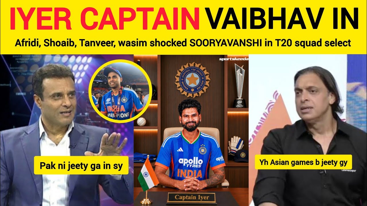 Pak Media Reaction on INDIA T20 SQUAD for ASIAN Games SHREYAS IYER Captain #indiancricket