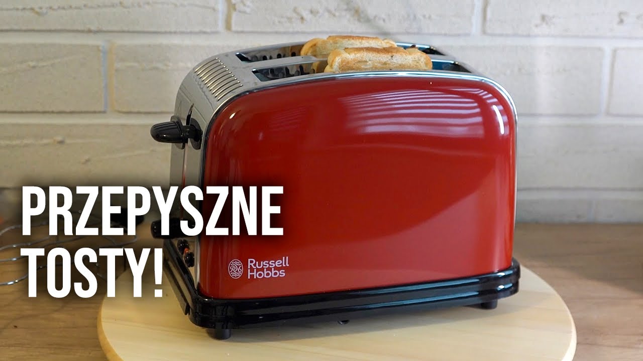 Toster Colours Plus Flame Red Russell Hobbs z Lidla - przepyszne i gorące tosty!