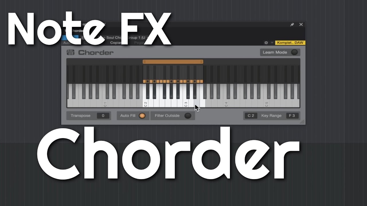 Note FX. Chorder. Studio One Profesional.