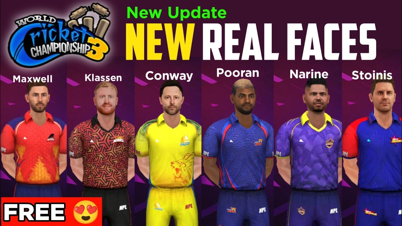 🔥100+ WCC3 new Real Faces update Released | WCC3 NEW UPDATE | PART 1