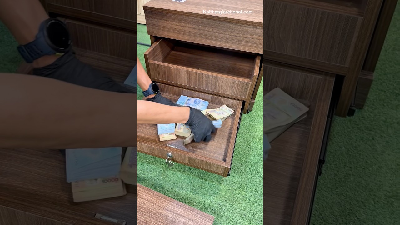DIY Furniture Hack &ndash; Secret Hidden Drawer Compartment #SecretStorage #HomeHacks #DIYProjects #ASMR