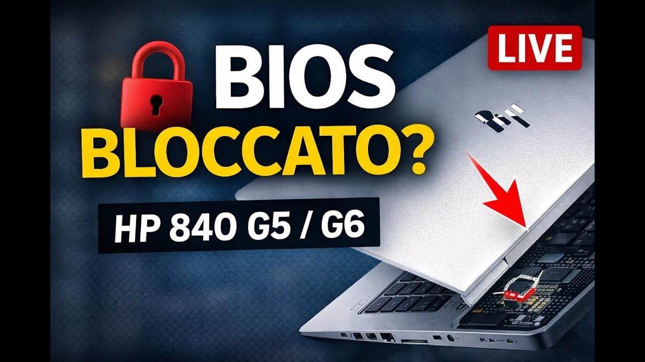HP EliteBook 840 G5 G6 – BIOS BLOCCATO? 🔒 Sblocco LIVE