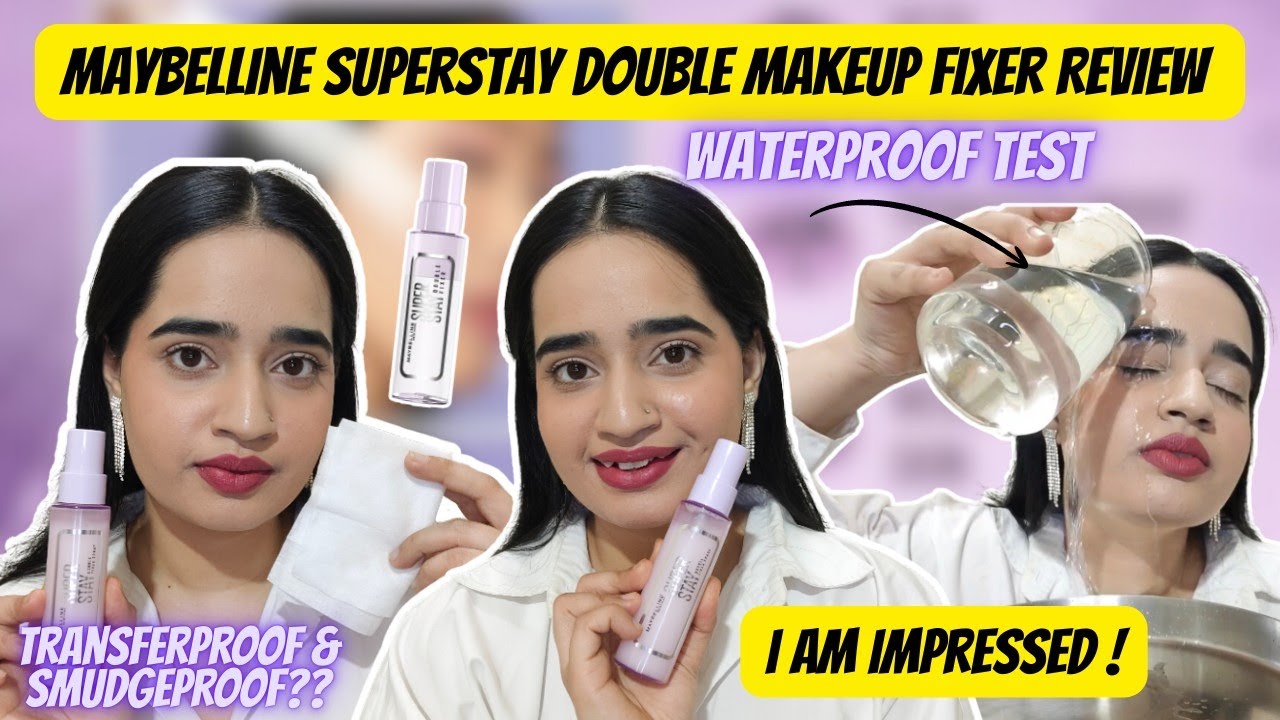 Maybelline Superstay Double Makeup Fixer Review| Wear Test & Honest Review 💜