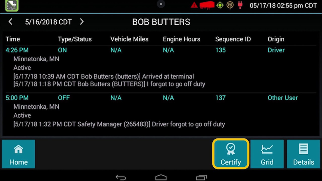 ELD Device Driver Training Part 2: Reviewing and Updating Logs