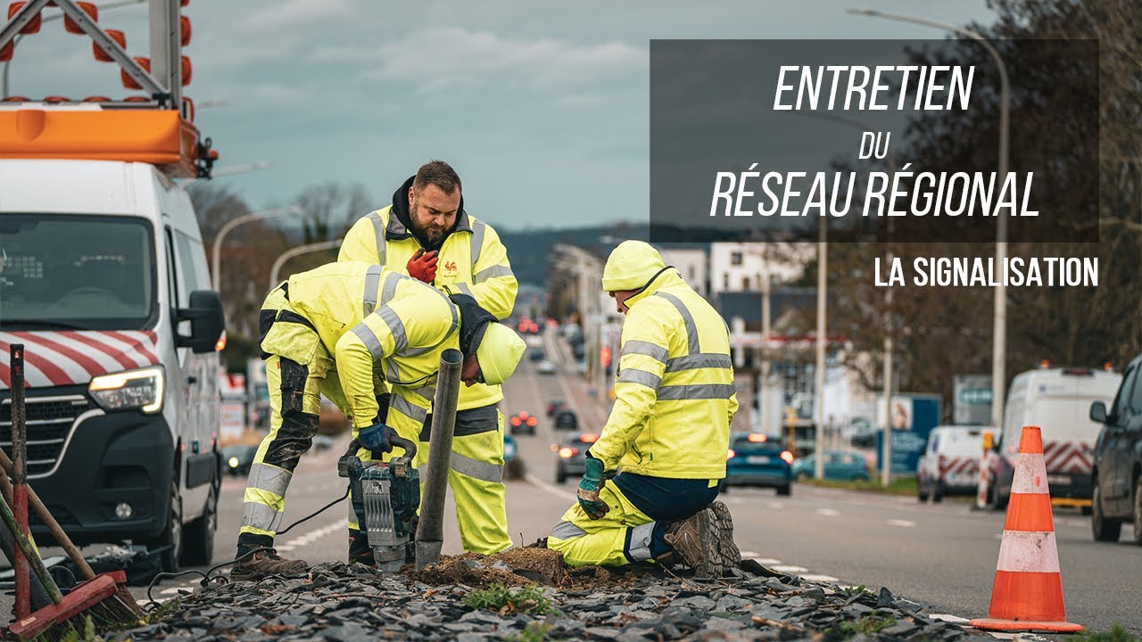 Signalisation : Entretien du r&eacute;seau routier r&eacute;gional