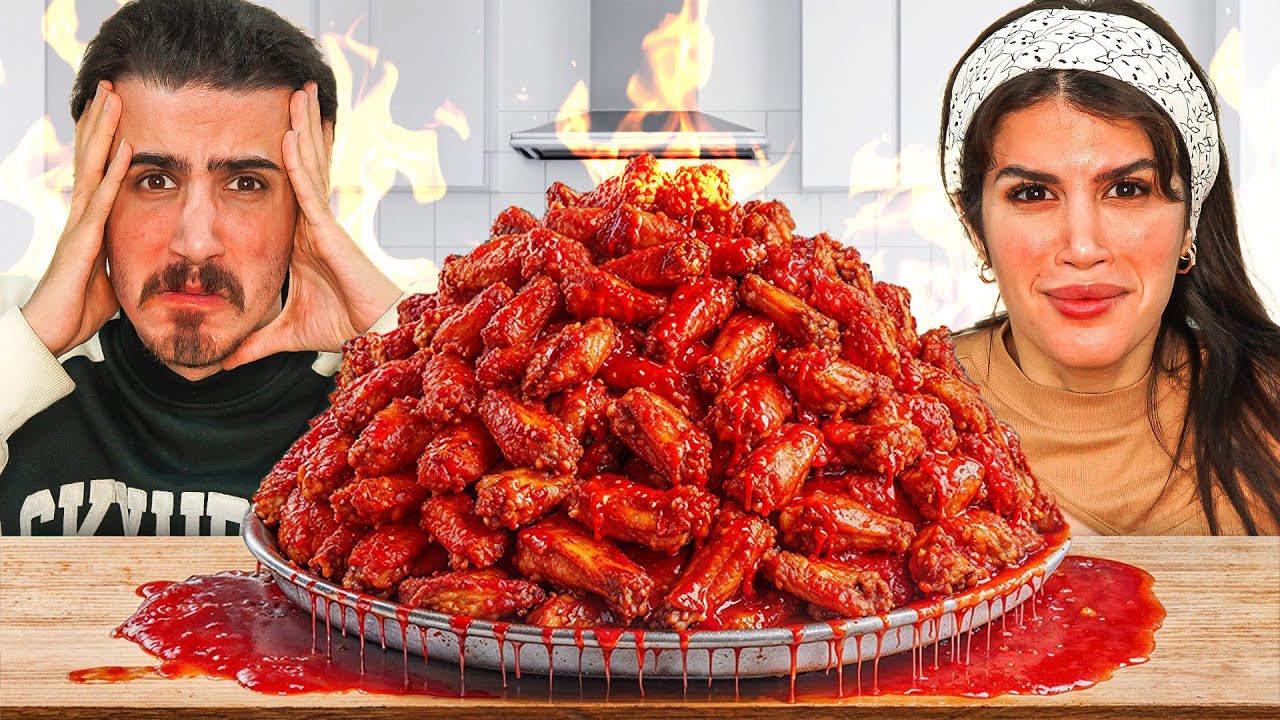 چالش خوردن 20,000 کالری غذای خیلی تند 🥵🌶️