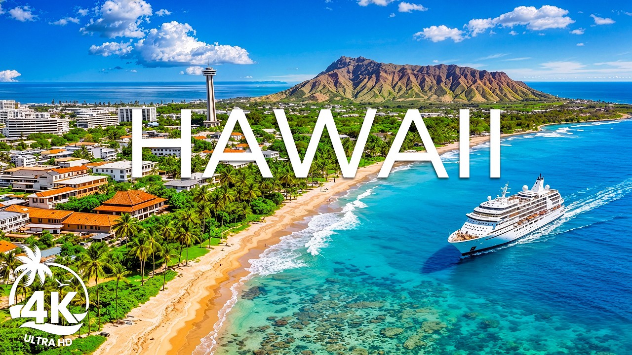 Hawaii 4K UHD – Discover Paradise Islands, Crystal Waters & Nature Scenes with Calming Music