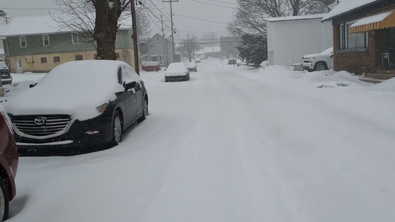 A snowy walk through my neighborhood in Gallitzin PA on Jan. 19, 2025. 20 degrees.