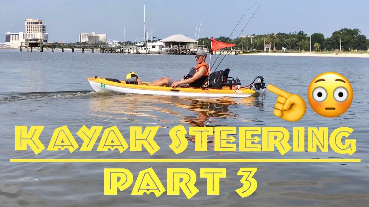 ✅Kayak Steering System Setup (Part 3) | Motorized Kayak Pelican 10ft Angler Fishing Kayak
