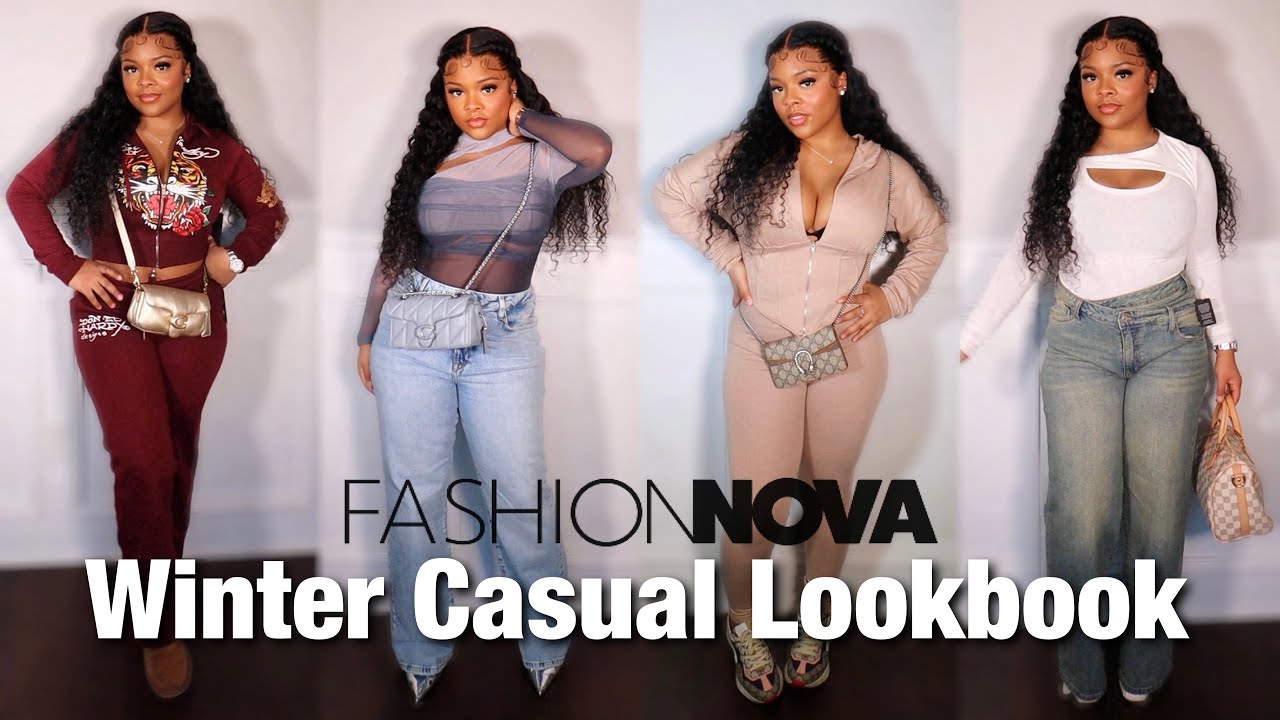 HUGE WINTER CASUAL LOOKBOOK / HAUL 💅🏽🤍| ft.@Fashion Nova