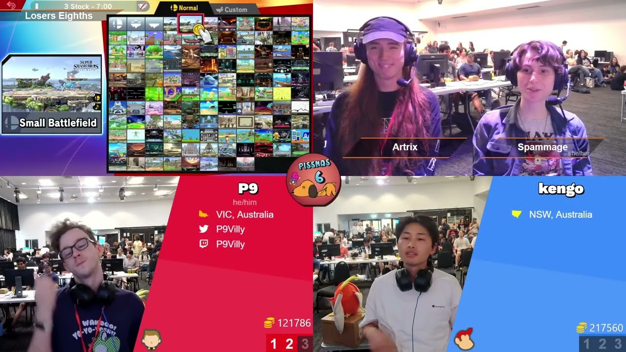 Pissmas6: P9 vs kengo (Losers Eighths)