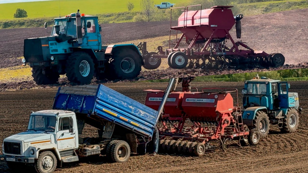 Т-150К-09 с посевным КОМПЛЕКСОМ Agrator 5400M - То ЧЕМ работаю НЕБОЛЬШИЕ ХОЗЯЙСТВА! Посев ЯЧМЕНЯ!