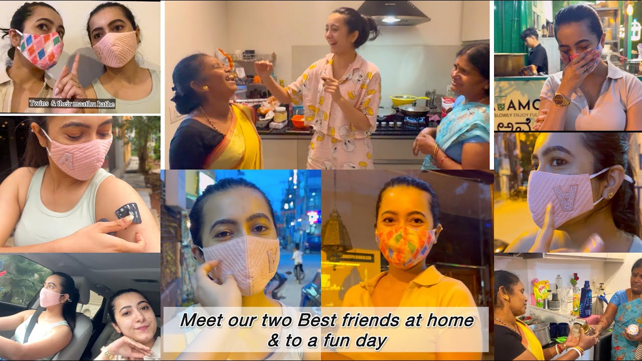 Meet our two Best Friends at home & to a Fun Day | Adhvithi & Ashvithi Shetty #vlog #entertainment