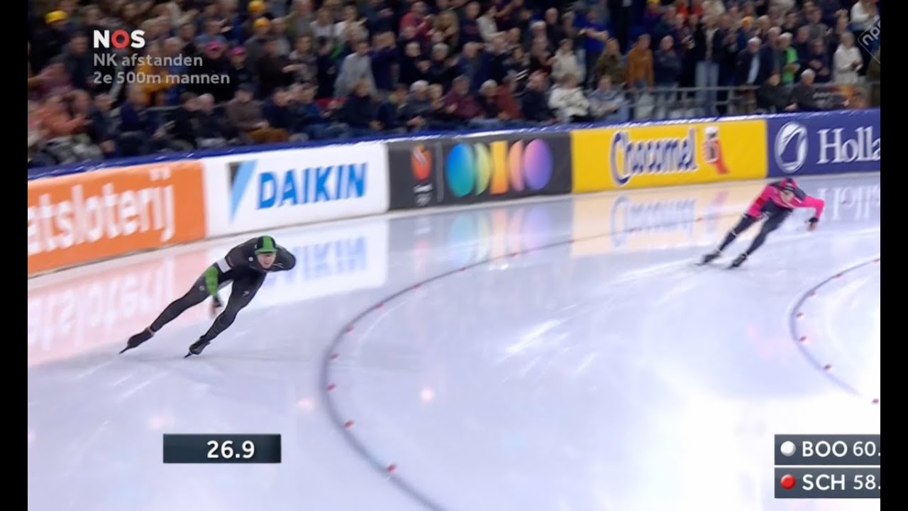 Jenning de Boo Breaks 34 !! in THIALF (33.98) @ Dutch National Championships 25/26 500m