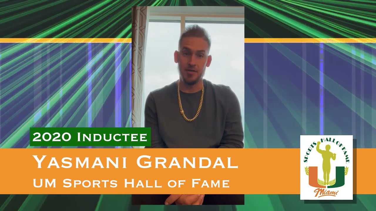 Yasmani Grandal Acceptance Speech - UM Sports Hall of Fame