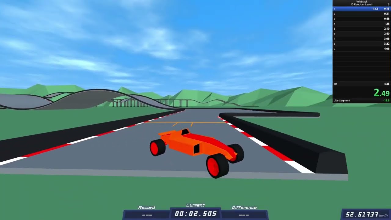 Polytrack 10 generated tracks wr