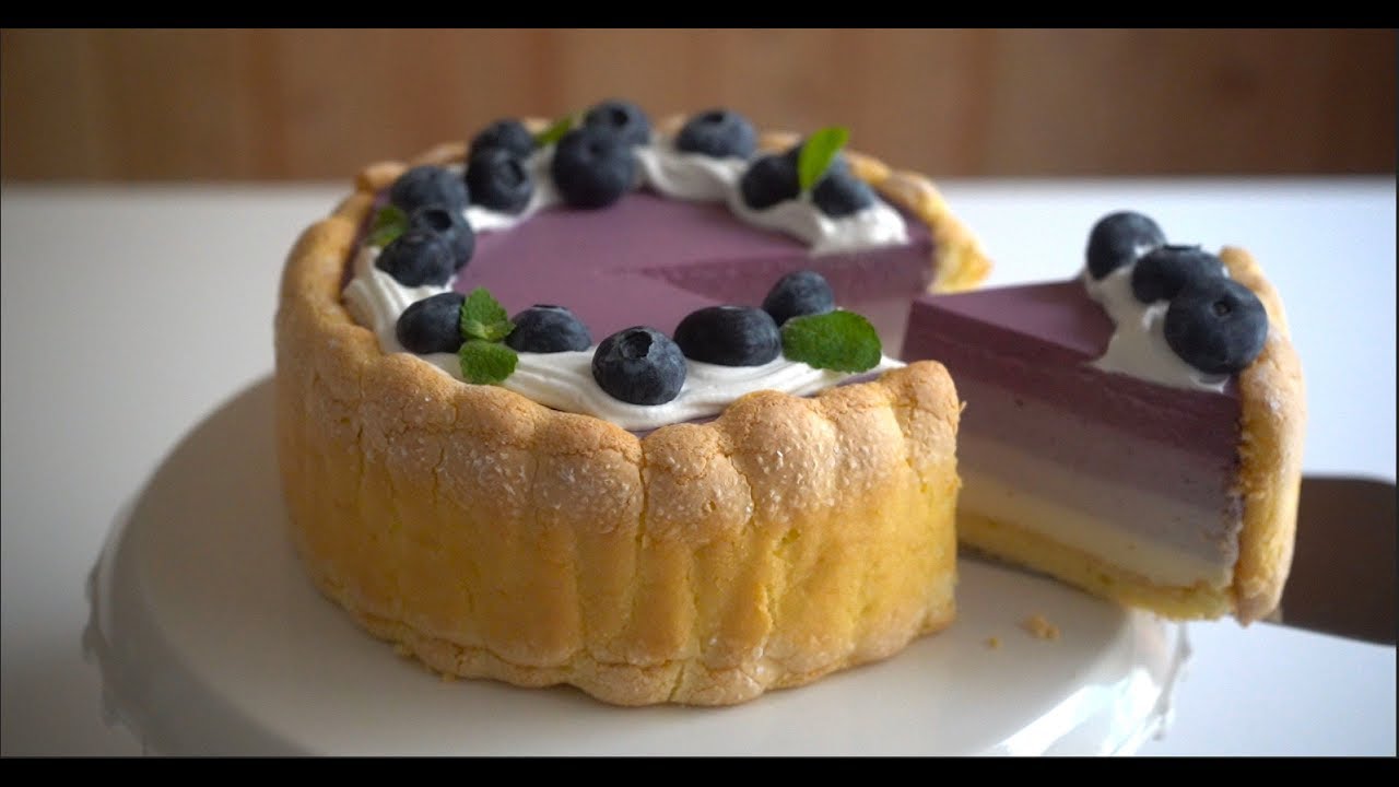 블루베리무스케이크 만들기.그라데이션무스케이크: blueberry mousse cake  치즈무스케이크[우미스베이킹:그녀의베이킹]