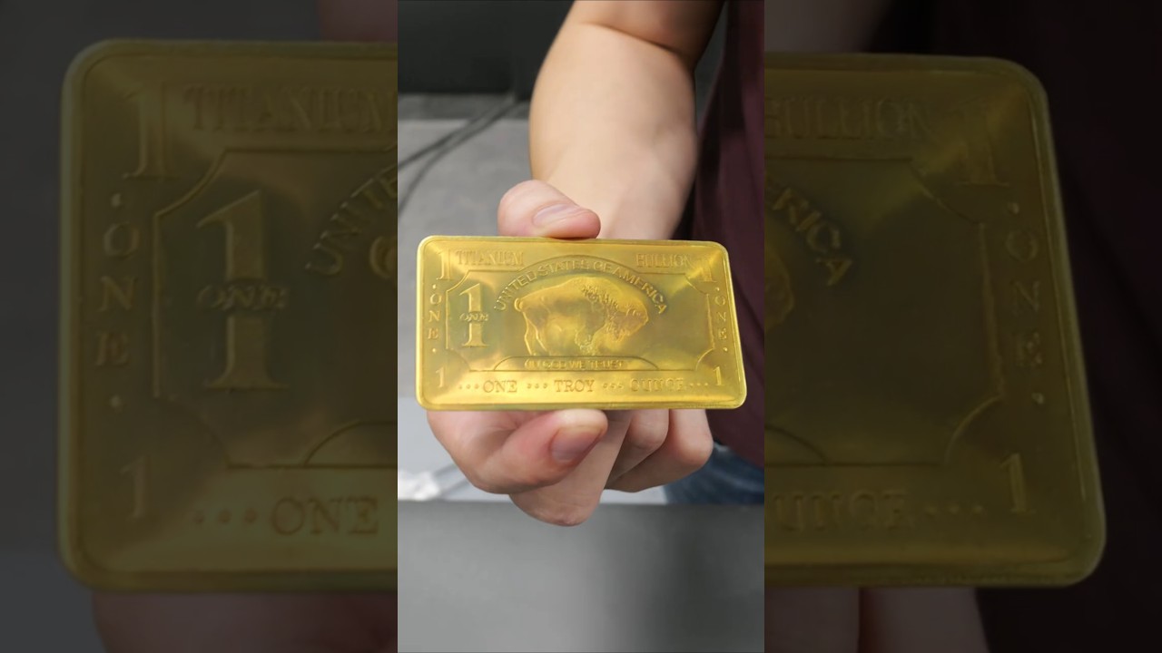Turning titanium gold using electricity
