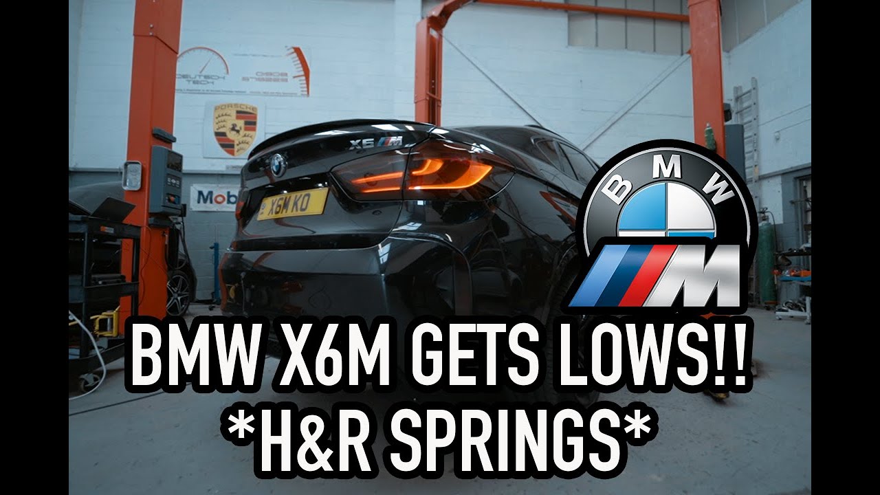 BMW X6M СТАНОВИТСЯ ЗАНИЖЕННЫМ!! *ПРУЖИНЫ H&R*