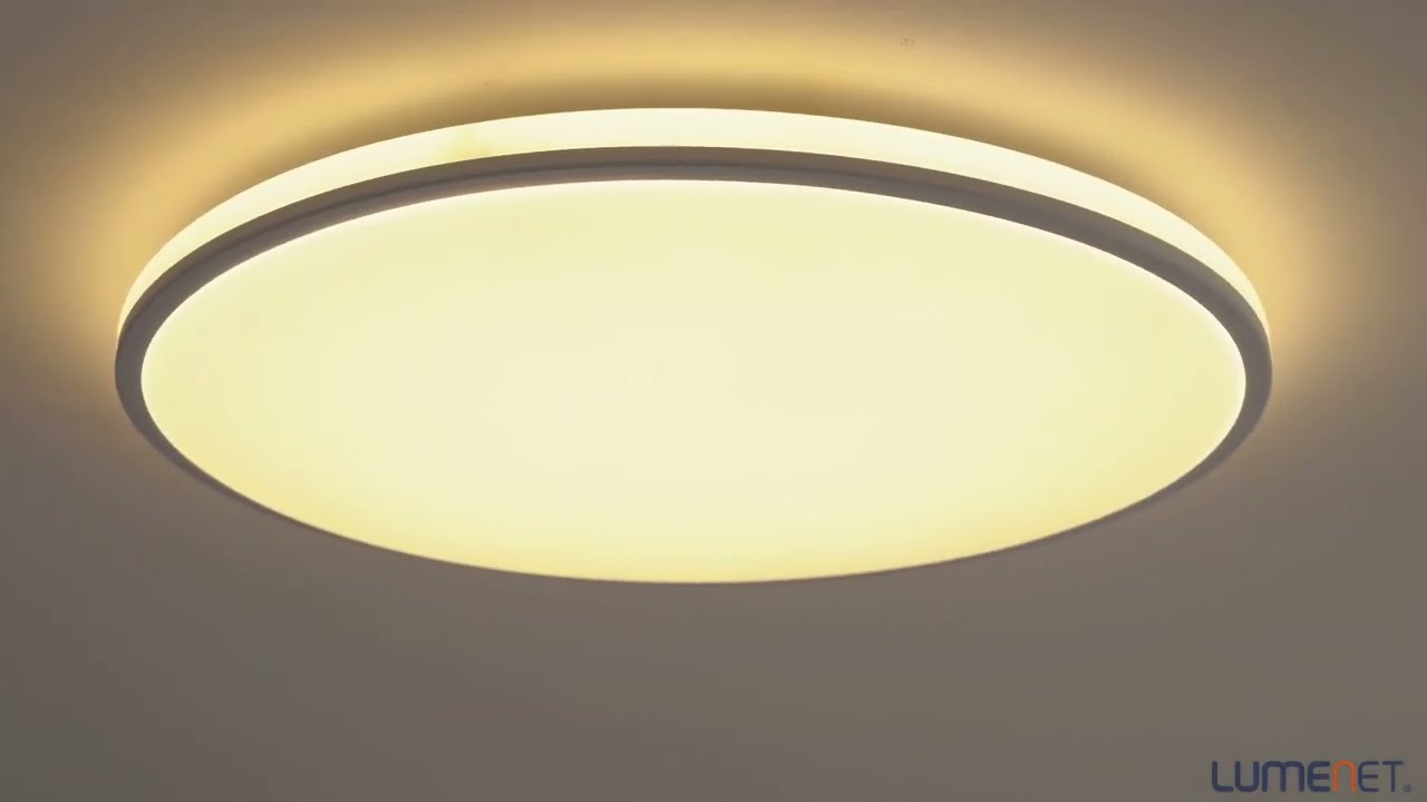 Philips LED ceiling light with switch, warm white, 22 W, white (Ozziet)