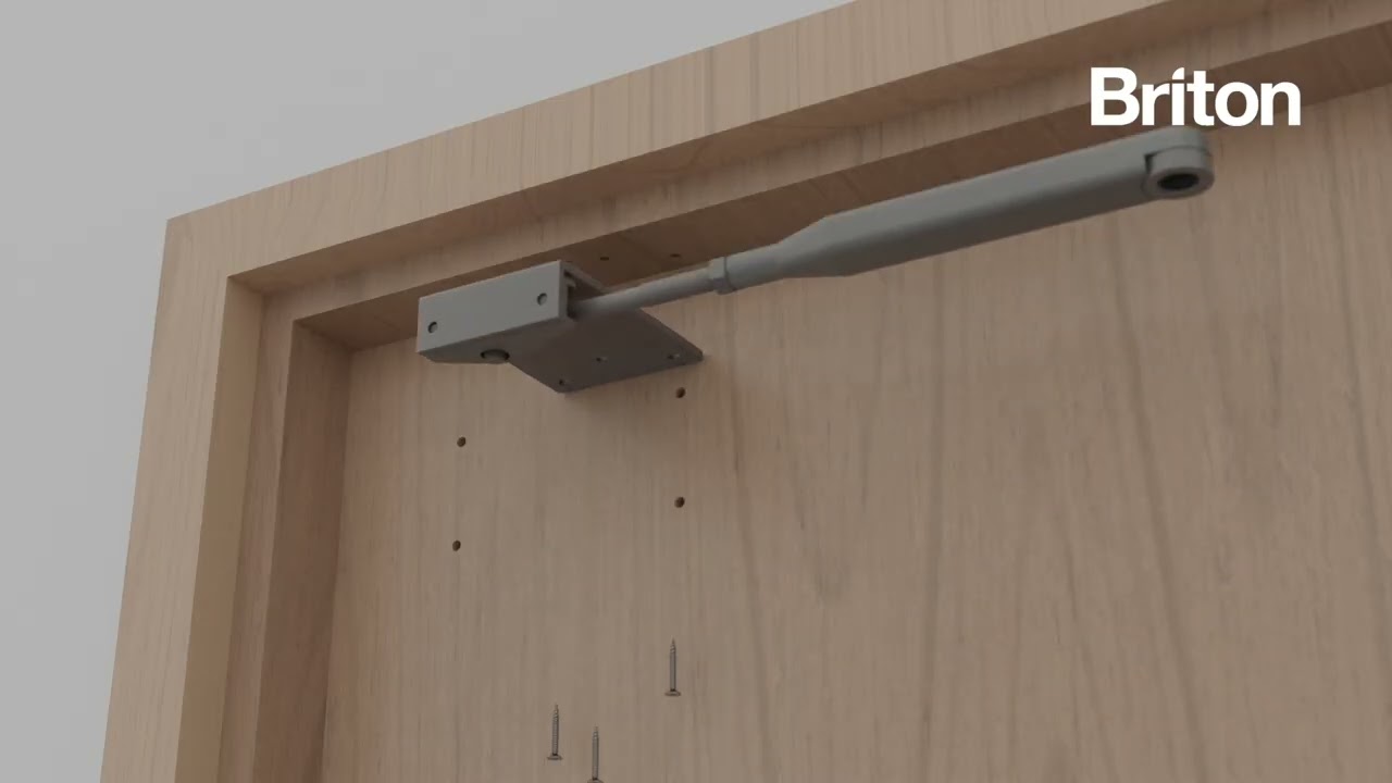 How to install the Briton 1110 Door Closer in a Parallel Arm Mount (Fig 66) fixing position.