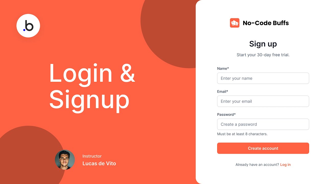 Login & Signup from Scratch | Bubble.io Tutorial