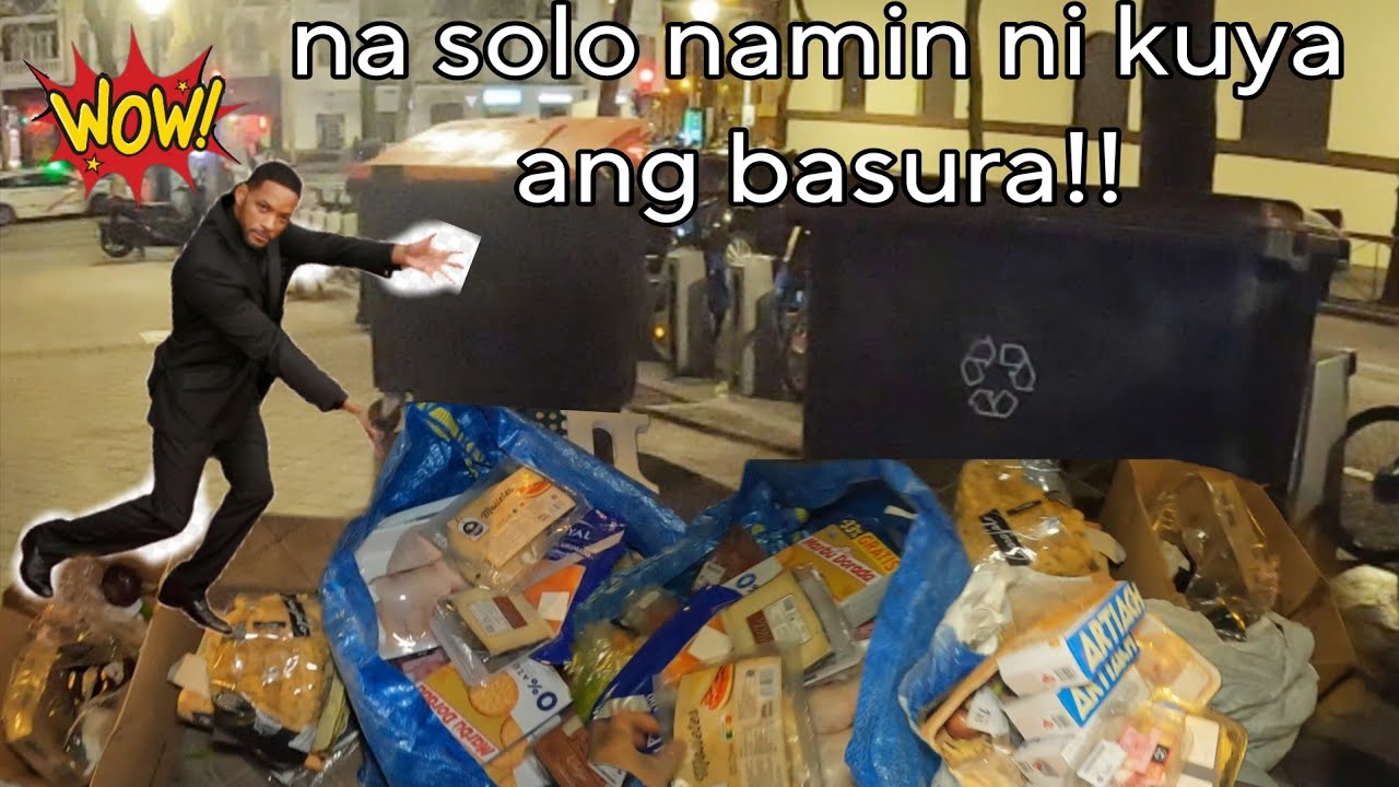 Mabilisang  pamamasura bago pa dumating  ang iba |dumpster diving Jezvlog | pinaybasurera in madrid