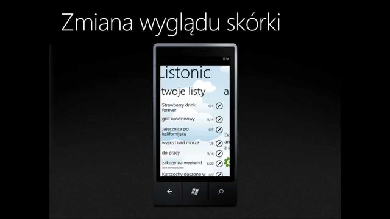 Listonic - najlepsza lista zakup&oacute;w na Windows Phone 7