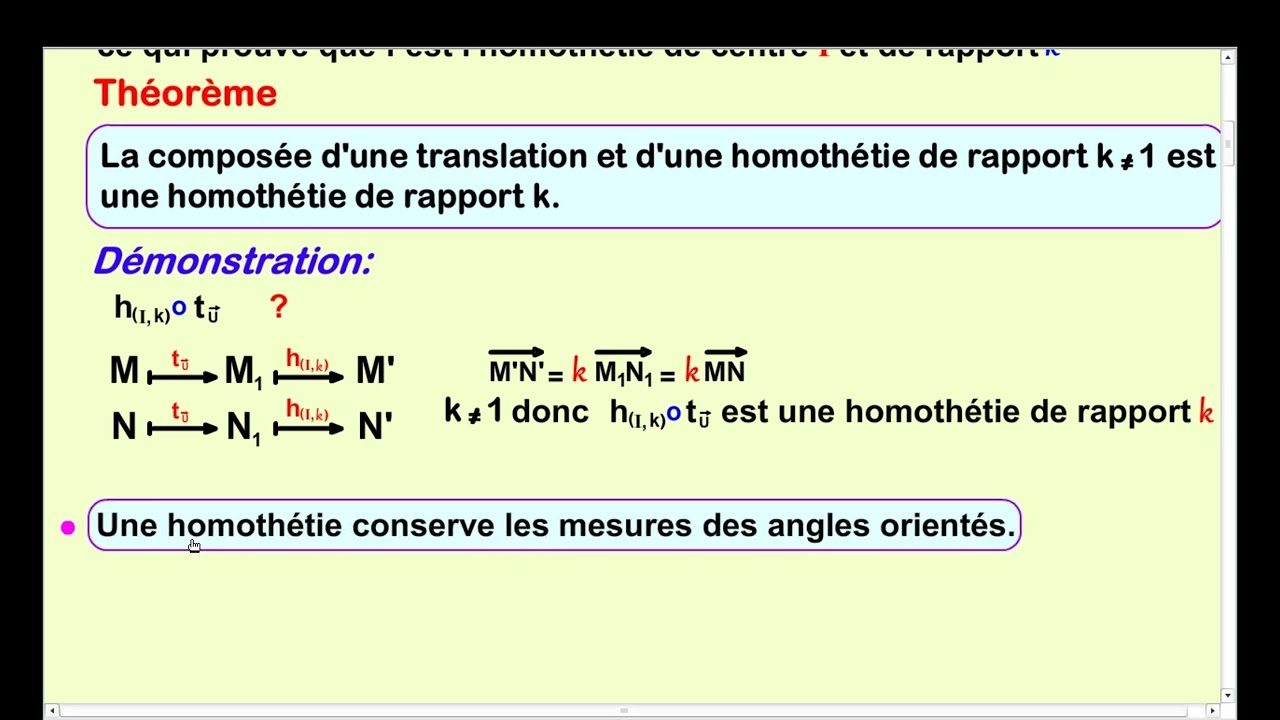 Similitudes directes - Partie 1