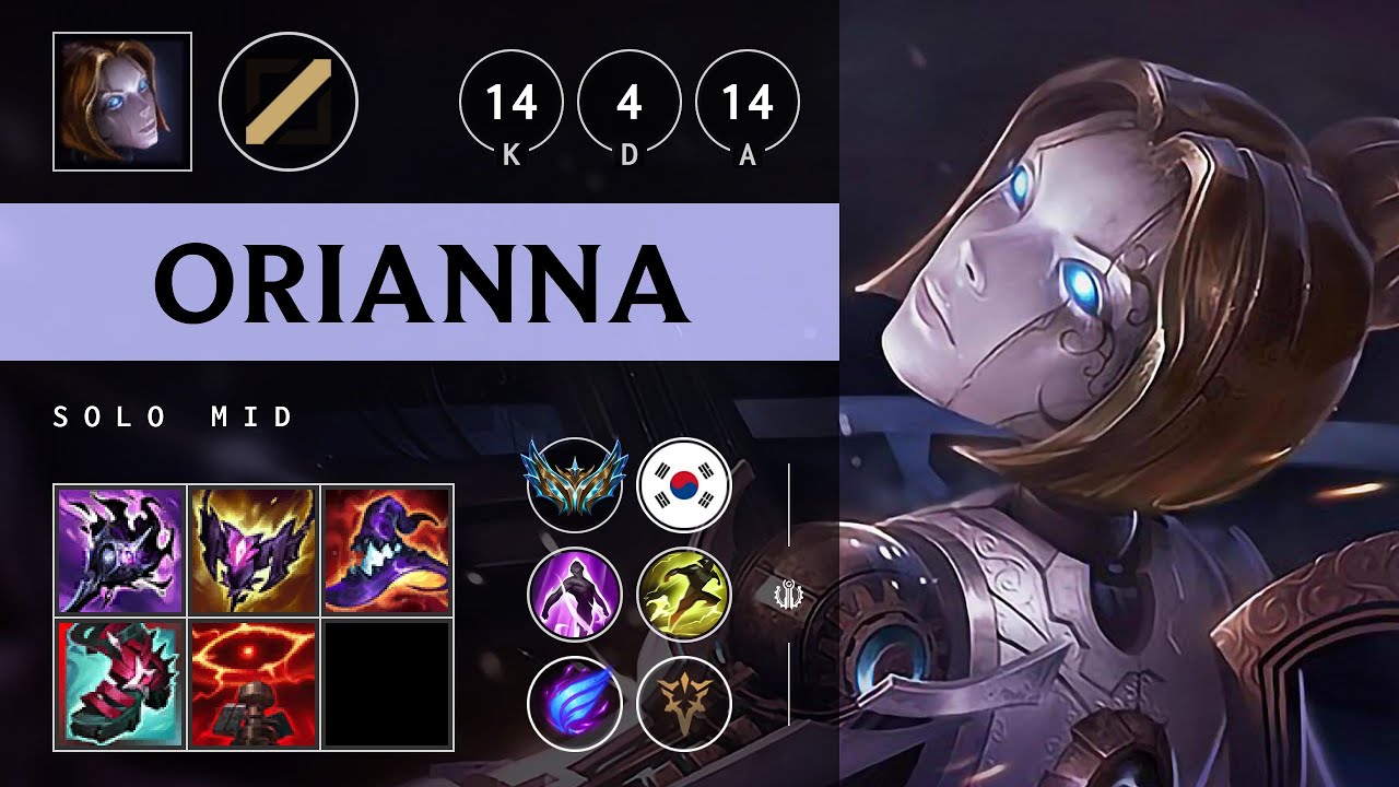 Orianna Mid vs Azir - KR Challenger Patch 25.16