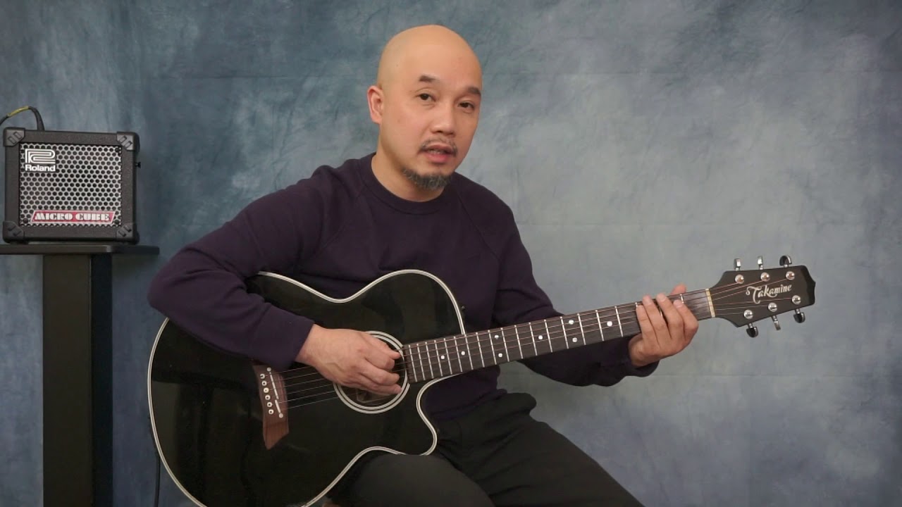 D harmonic minor scale_( Cách chạy 1) #Guitar Level 2( bài 11)