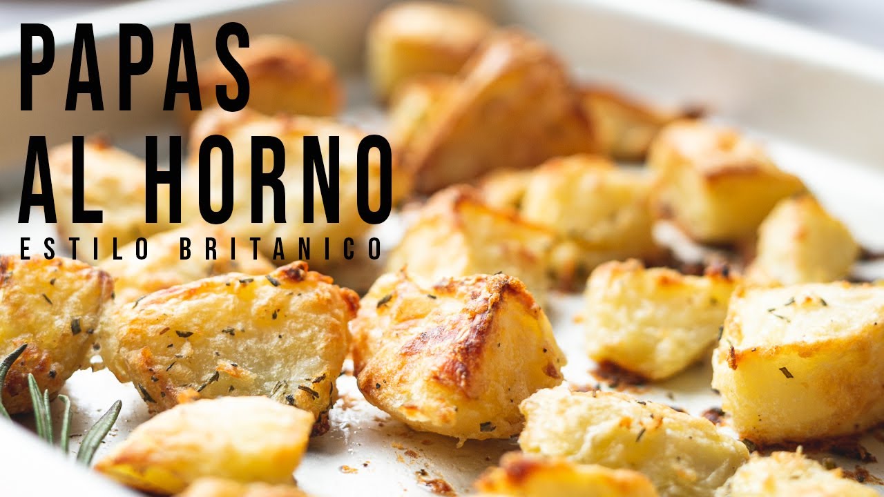 PAPAS AL HORNO ESTILO BRITANICO - CROCANTES, SUAVES Y DELICIOSAS!!