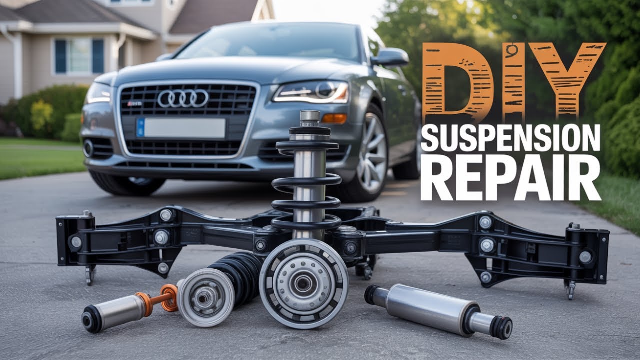 Полный ремонт подвески: Audi A6 Quattro 2005–2011. Замена ступичного подшипника и рычага.